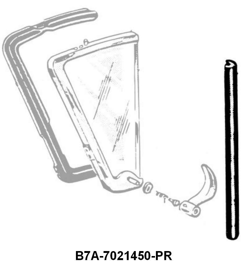 BACKEDGE OF VENT WINDOW SEALS - 57-58 SEDANS/WAGONS/RANCHERO