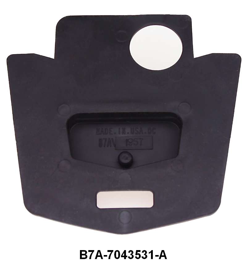 TRUNK LID EMBLEM BEZEL TO TRUNK PAD - 57 CUSTOM BODY #70,73