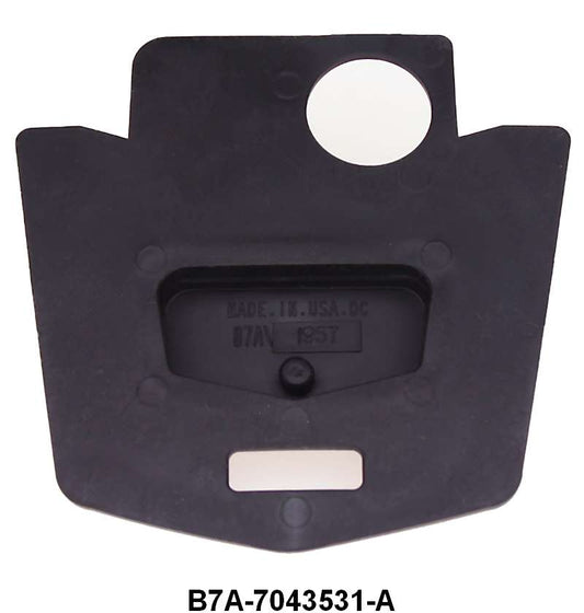 TRUNK LID EMBLEM BEZEL TO TRUNK PAD - 57 CUSTOM BODY #70,73