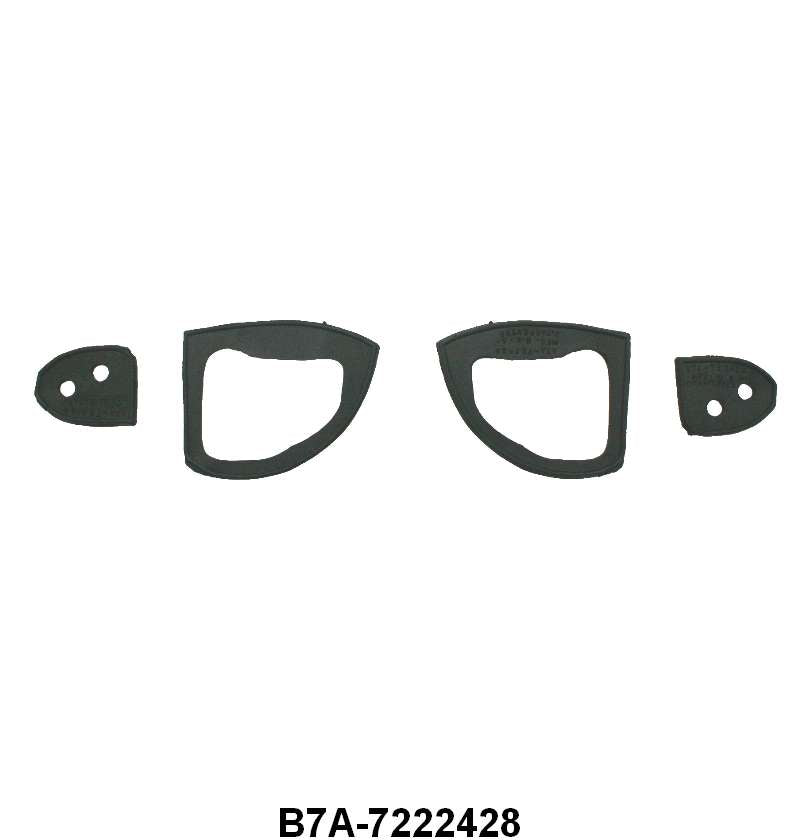 OUTSIDE DOOR HANDLE PADS - 57-58 PASS/RANCHERO