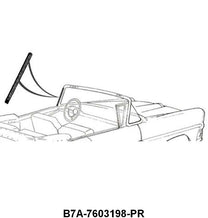 WINDSHIELD POST TO DOOR SEAL - 57-58 CONVERTIBLE