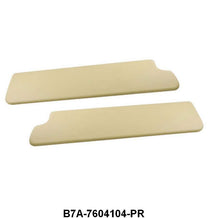 PADDED SUN VISORS - 57-58 CONVERTIBLE. OFF WHITE