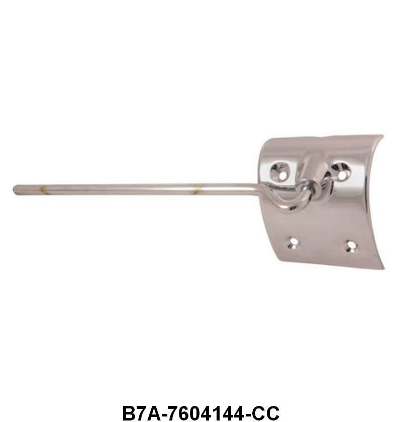 SUN VISOR BRACKET - 57-58 CONV RH, CHROME