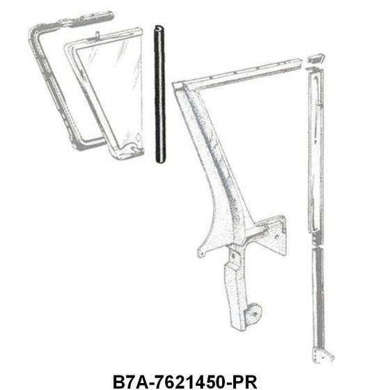 BACKEDGE OF VENT WINDOW SEALS - 57-58 BODY # 51A, 57, 63, 76