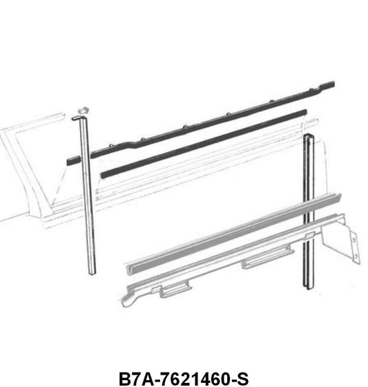 DOOR WINDOW CHANNEL KIT - 57-58 RETRACTABLE, CONVERTIBLE, 2-DOOR HARDTOP