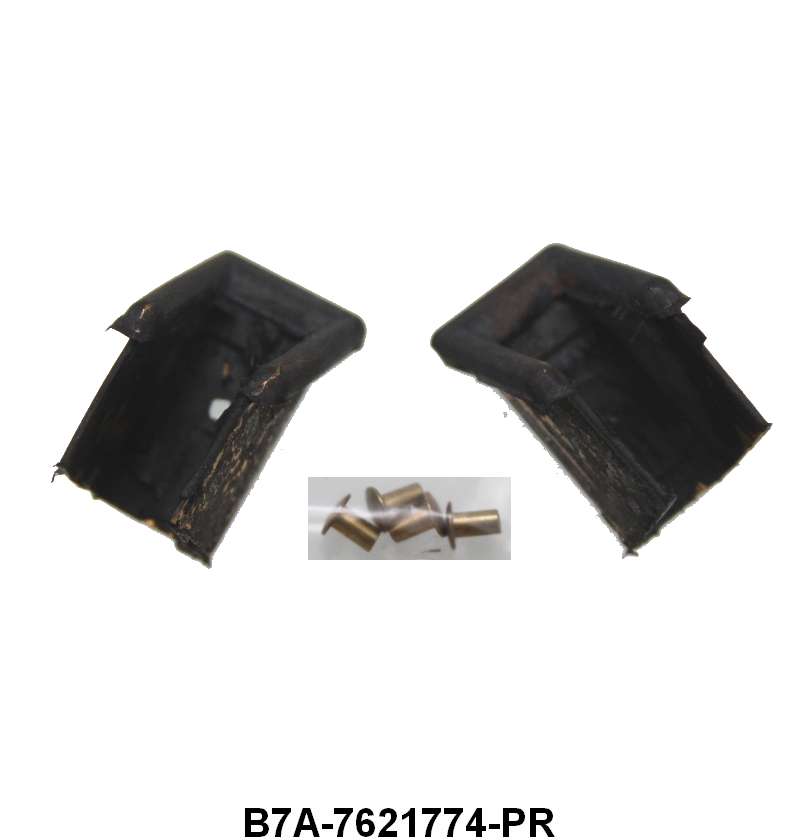 UPPER DOOR GLASS BUMPERS AT DIVISION BAR - 57-59 RETRACTABLE/CONV/HARDTOP