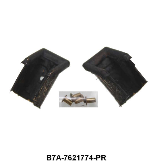 UPPER DOOR GLASS BUMPERS AT DIVISION BAR - 57-59 RETRACTABLE/CONV/HARDTOP