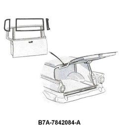 REAR/BACK WINDOW SEAL - 57-58 WAGON, SEDAN DELIVERY, FOR 3 PIECE GLASS