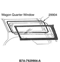 FIXED QUARTER WINDOW SEALS - 57-58 4 DOOR WAGON BODY #79