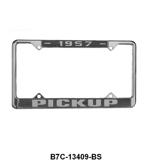 "PICKUP" LICENSE PLATE FRAME - 1957