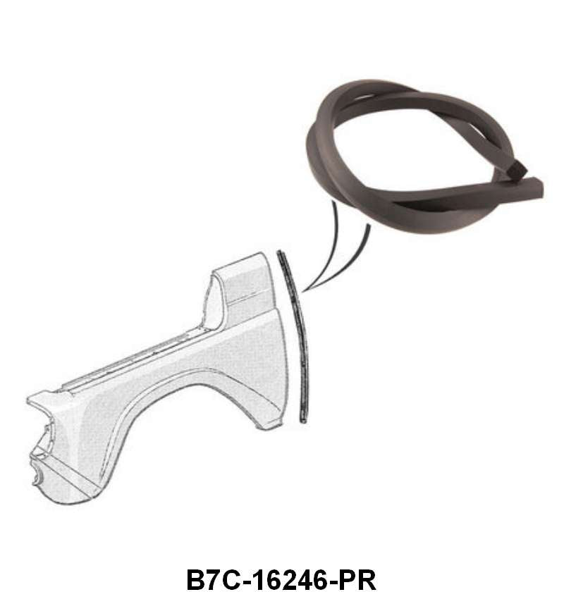 REAR OF FRONT FENDER TO CAB SEALS - 57-60 F-100/F-350