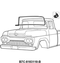 WINDSHIELD SEAL WITH GROOVE FOR CHROME - 57-60 F-100/F-350