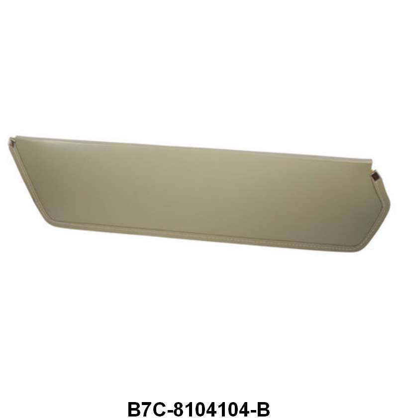 CARDBOARD SUN VISOR - 57-58 F-100/F-350, GRAY