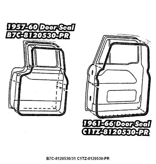 DOOR SEALS - 57-60 F-100/F-350