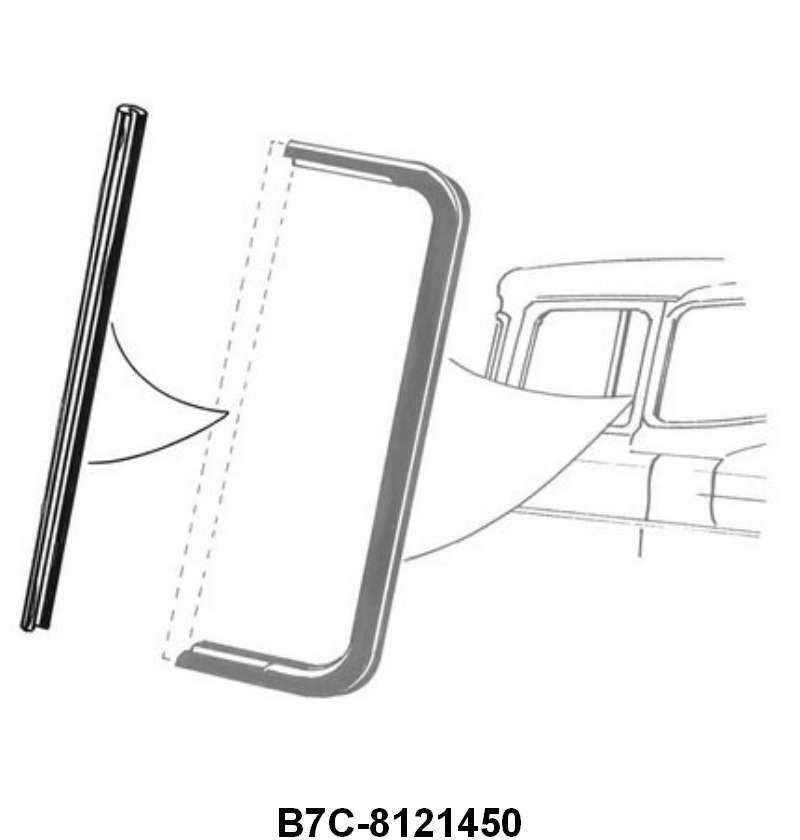 BACKEDGE OF VENT WINDOW SEALS - 57-60 F-100/F-350