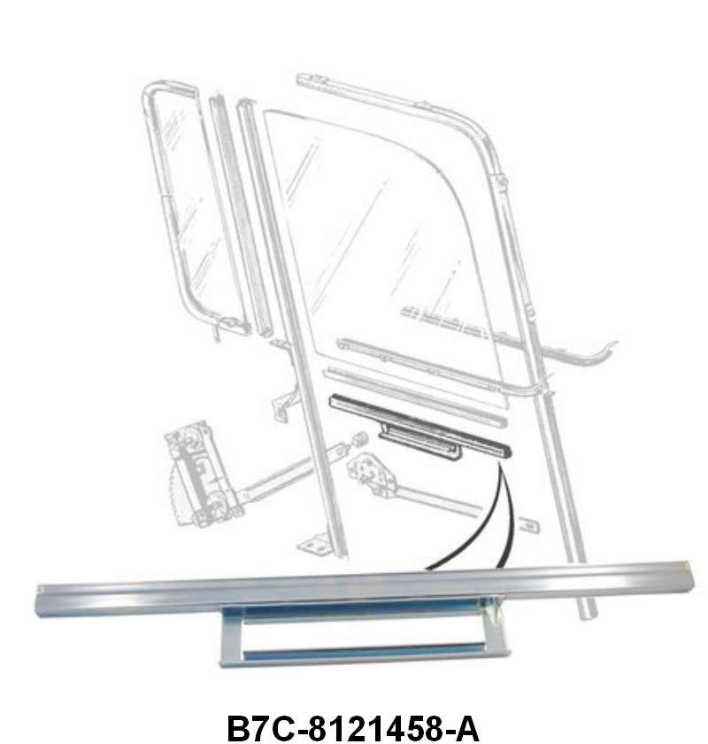 METAL GLASS CHANNEL - 57-60 F-100/F-350 RH OR LH