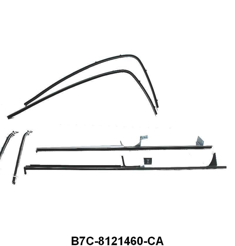DOOR WINDOW CHANNEL KIT WITH DIVISION BARS - 57-60 F-100/F-350
