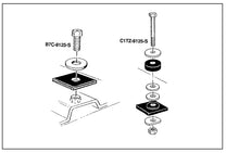 RADIATOR CORE SUPPORT PAD & BOLT KIT - 57-60 F-100