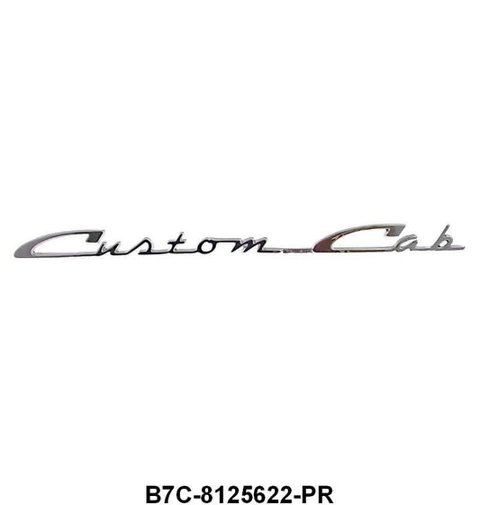 "CUSTOM CAB" DOOR EMBLEMS - 57-60 F-100/F-350