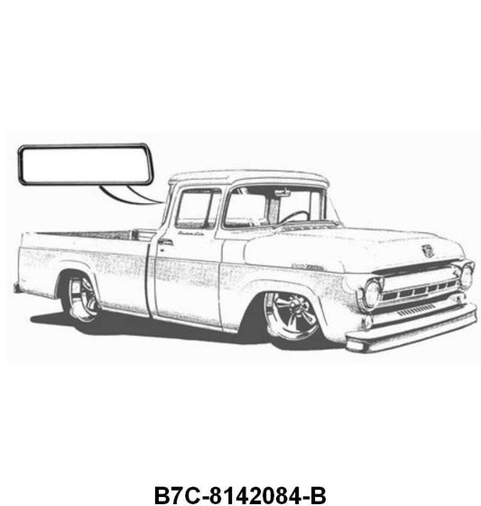 REAR/BACK WINDOW SEAL - 57-60 F-100/F-350 W/WRAP AROUND WINDOW