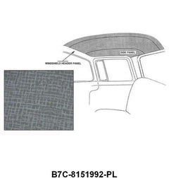 NON-PERFORATED HEADLINER - 57-60 F-100/F-250 W/BIG WINDOW