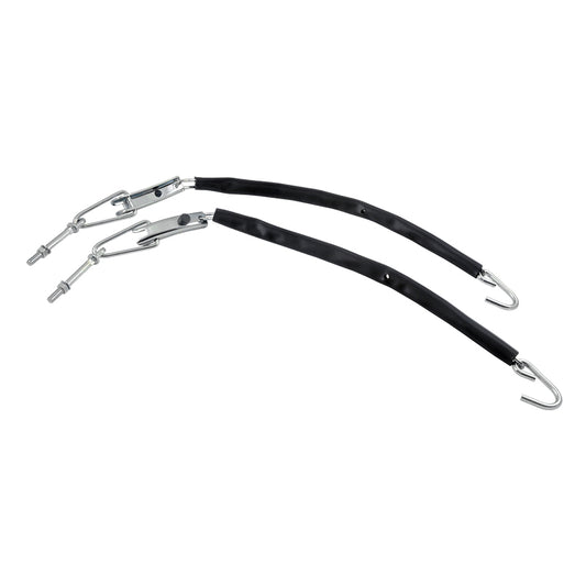 STYLESIDE TAILGATE CHAINS WITH COVERS - 57-63 F-100/F-250