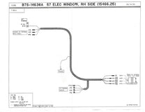 ELECTRIC WINDOW HARNESS - 57 T-BIRD, RH