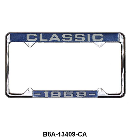 "CLASSIC" LICENSE PLATE FRAME - 1958