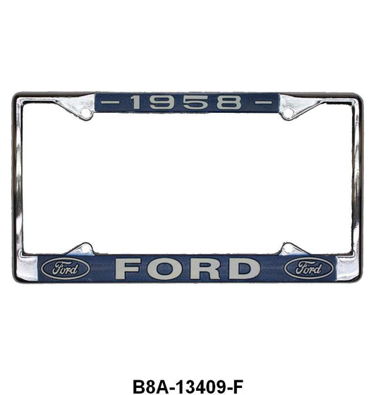 "FORD" LICENSE PLATE FRAME - 1958