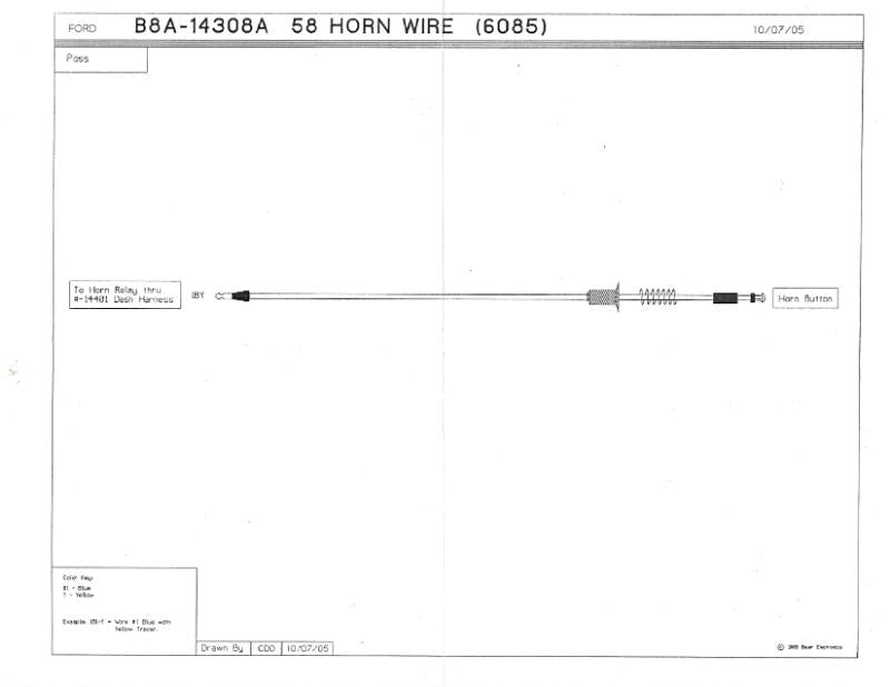 HORN BUTTON WIRE - 58 PASS/RANCHERO