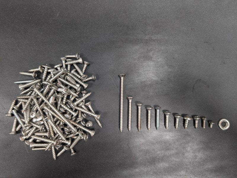 INTERIOR SCREW KIT - 58 RETRACTABLE