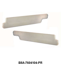 PADDED SUN VISORS - 57-58 SEDAN/WAGON/RANCHERO, LIGHT BEIGE