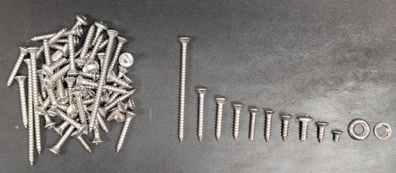 INTERIOR SCREW KIT - 58 CONVERTIBLE