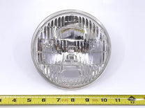 SCRIPT HALOGEN HEAD LIGHT BULB - 60-76 CARS 5-3/4" HIGH BEAM W/"FoMoCo "