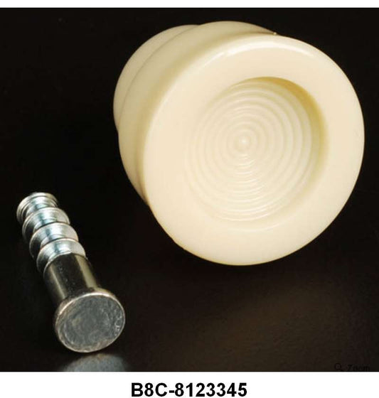WINDOW CRANK HANDLE KNOB - 58-60 F-100/F-350 WHITE
