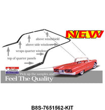 CONVERTIBLE TOP SEAL KIT - 58-60 T-BIRD CONV 10 PIECES