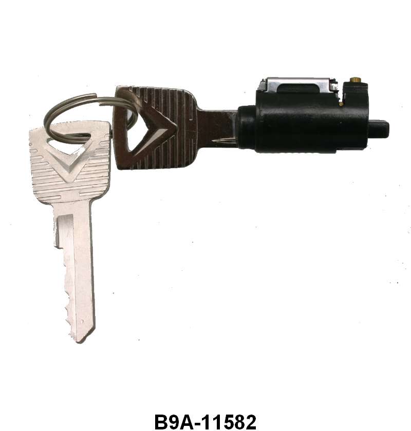 IGNITION SWITCH CYLINDER WITH KEY - 52-59 PASS, 52-56 MERC,  53-60 F-100/F-350