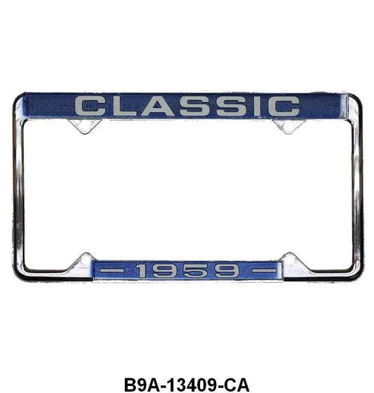 "CLASSIC" LICENSE PLATE FRAME - 1959