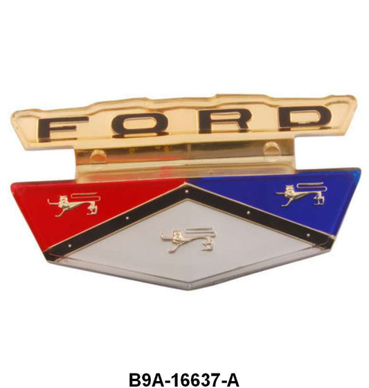 FRONT HOOD PLASTIC EMBLEM - 59 FAIRLANE, GALAXIE, RANCHERO