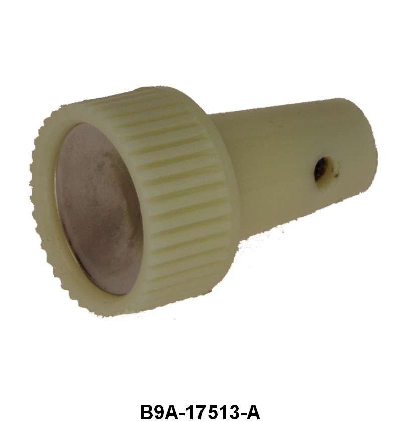 WIPER SWITCH KNOB - 59 PASS/RANCHERO WHITE WITH SILVER INSERT