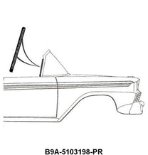 WINDSHIELD POST TO DOOR SEALS- 59 CONVERTIBLE, RETRACTABLE