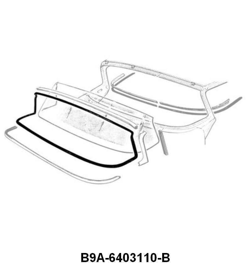 WINDSHIELD SEAL - 59 PASS/RANCHERO EXCEPT RETRACTABLE & CONVERTIBLE