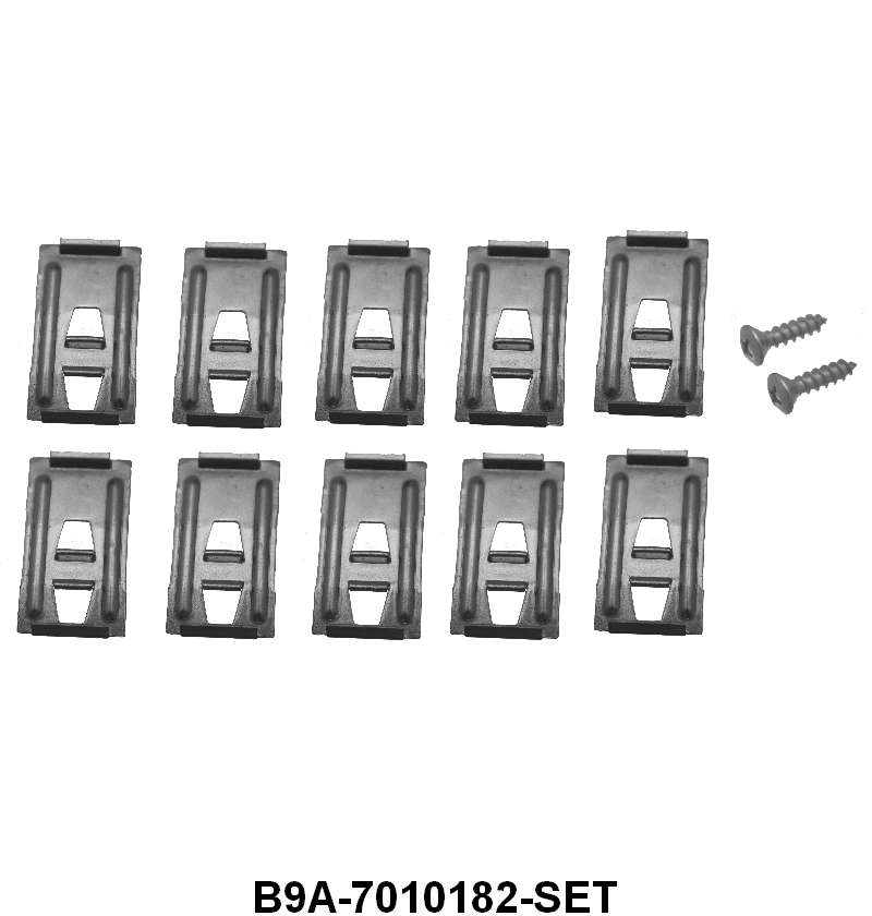 ROCKER MOLDING CLIP KIT - 59 ALL PASS, SET OF 10