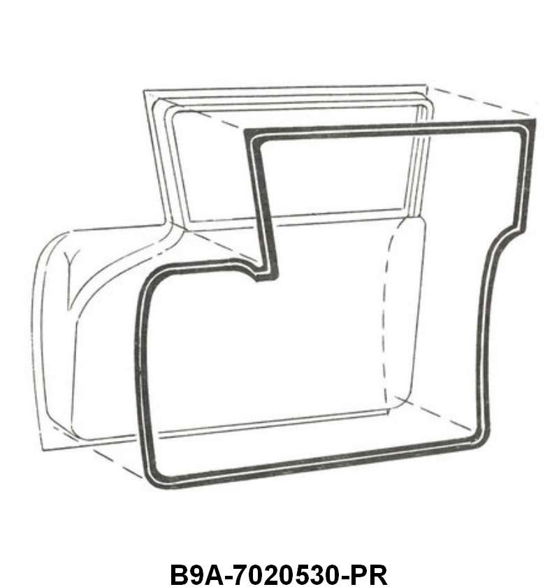 DOOR SEALS - 59 2-DOOR SEDAN, WAGON, RANCHERO