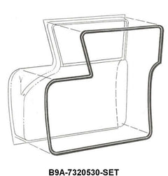 DOOR SEALS - 59 PASS 4DR SDN/WGN, BODY #54A, 58A,58B,58E, 71