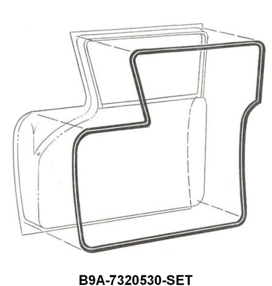 DOOR SEALS - 59 PASS 4DR SDN/WGN, BODY #54A, 58A,58B,58E, 71