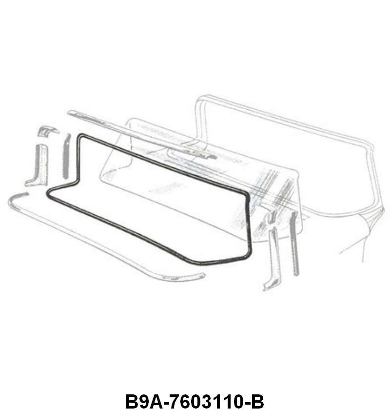 WINDSHIELD SEAL - 59 RETRACTABLE and CONVERTIBLE