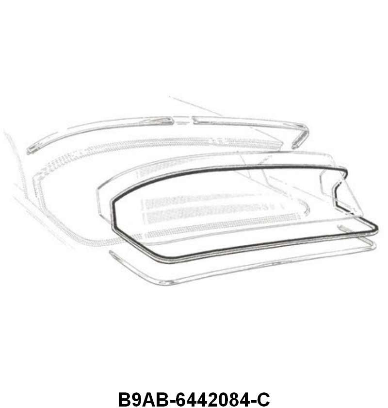 REAR/BACK WINDOW SEAL - 59 FAIRLANE BODY #57A, 58, 63A, 64