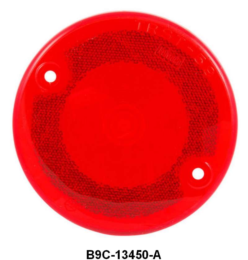 STEPSIDE TAIL LIGHT LENS ROUND WITH FoMoCo SCRIPT - 57-66 F-100/F-350