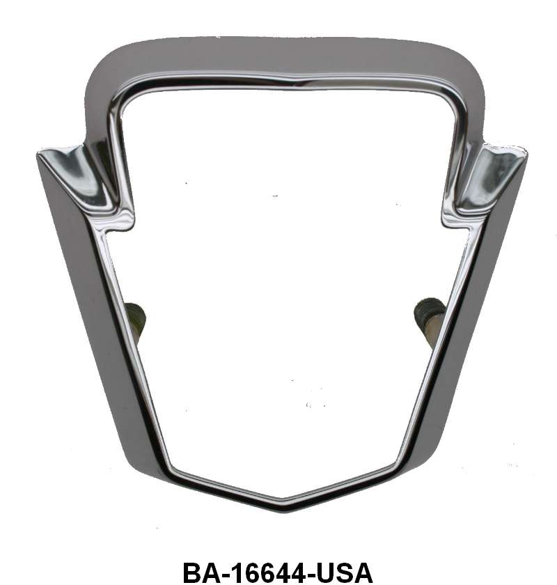 FRONT HOOD EMBLEM BEZEL - 52-54 PASS